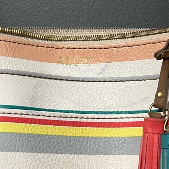 RELIC OH happy day shoulder tote spring summer striped purse minor flaws shown - Picture 2 of 16